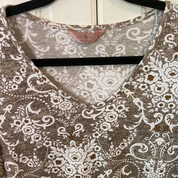 ❤️🔥5/20$ SJS💫Women’s White/Brown V-Neck Sleeveless Lightweight Tank Top - Picture 5 of 10